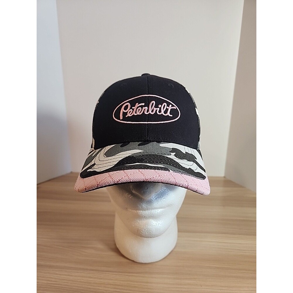 Peterbilt Pink Camo Classic Womens‎ Strapback Cap Hat
